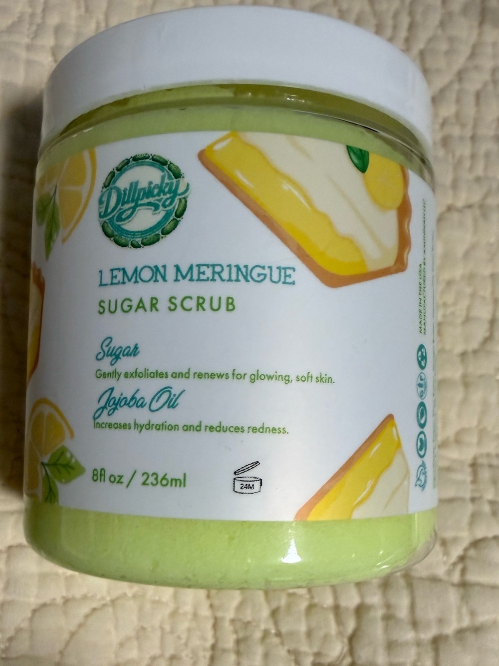Aminnah/Dillpicky collab “Lemon Meringue”Sugar Scrub!